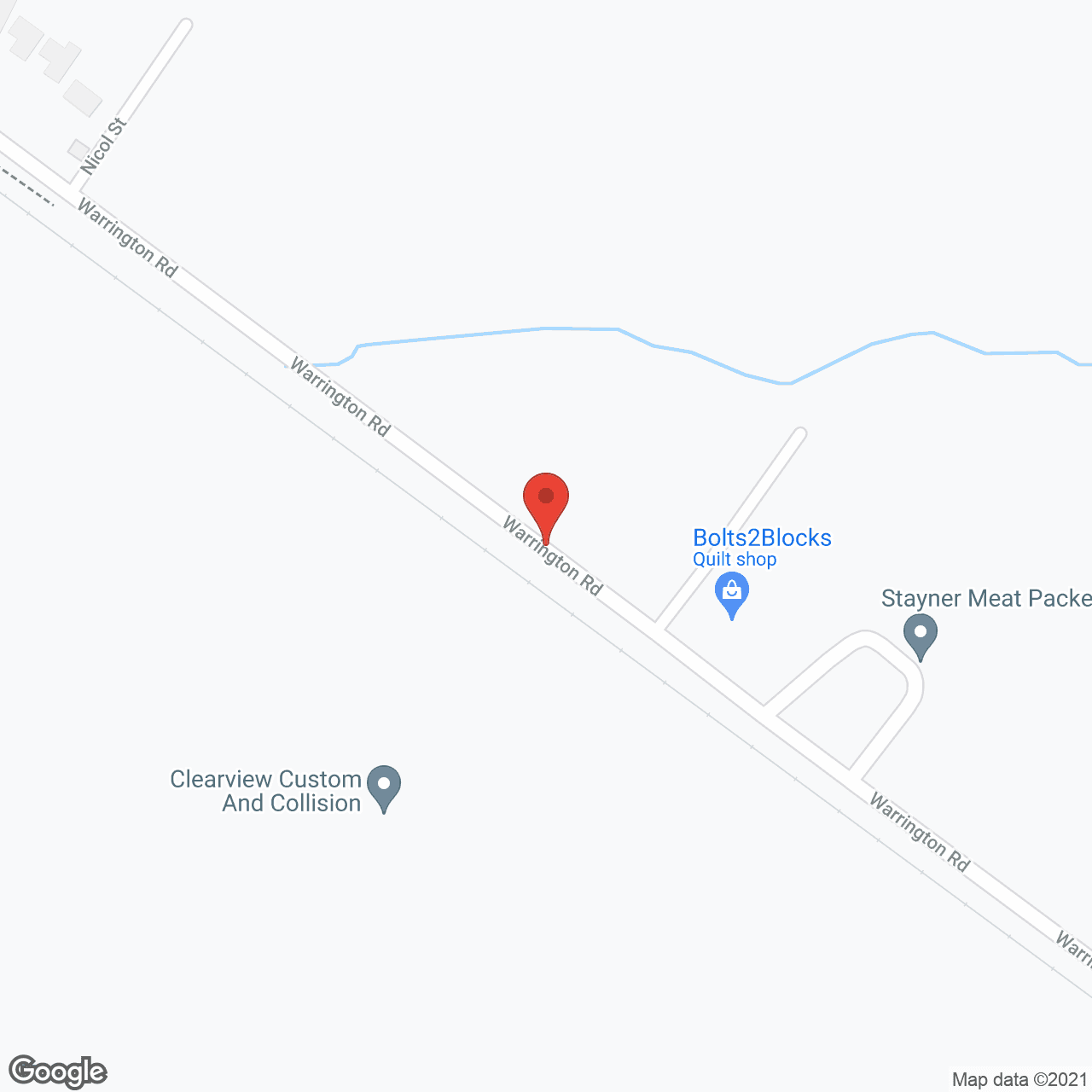 Warrington Retirement Lodge in google map