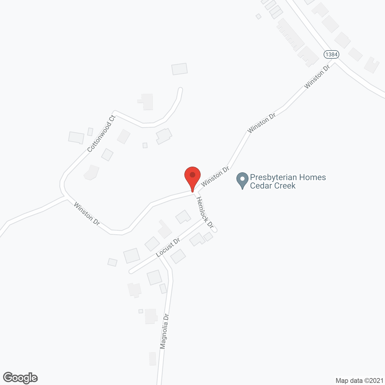 Cedar Creek Assisted Living in google map