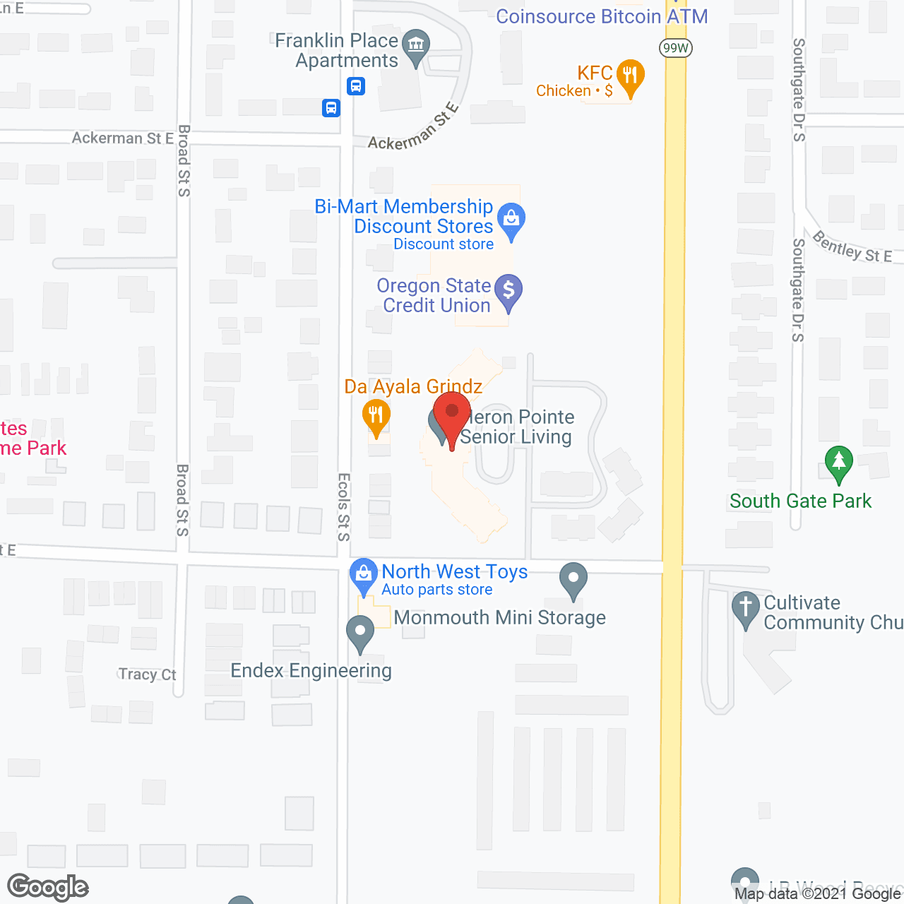 Heron Point Senior Living- DUP in google map