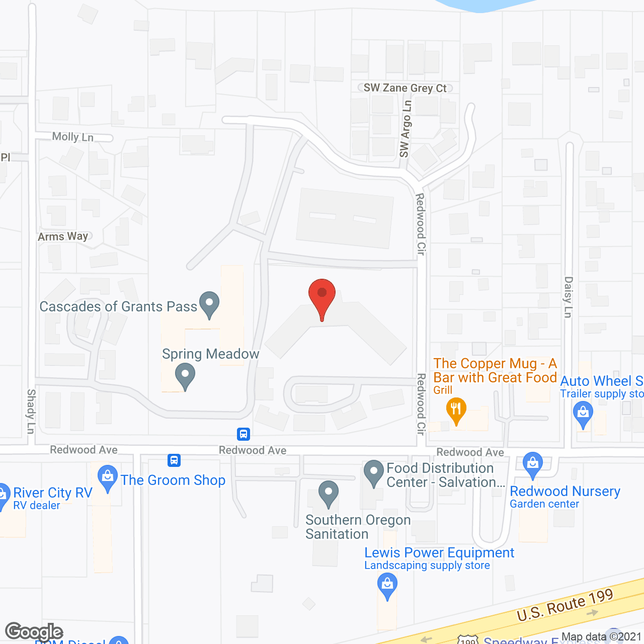 Brookdale Grants Pass Village in google map