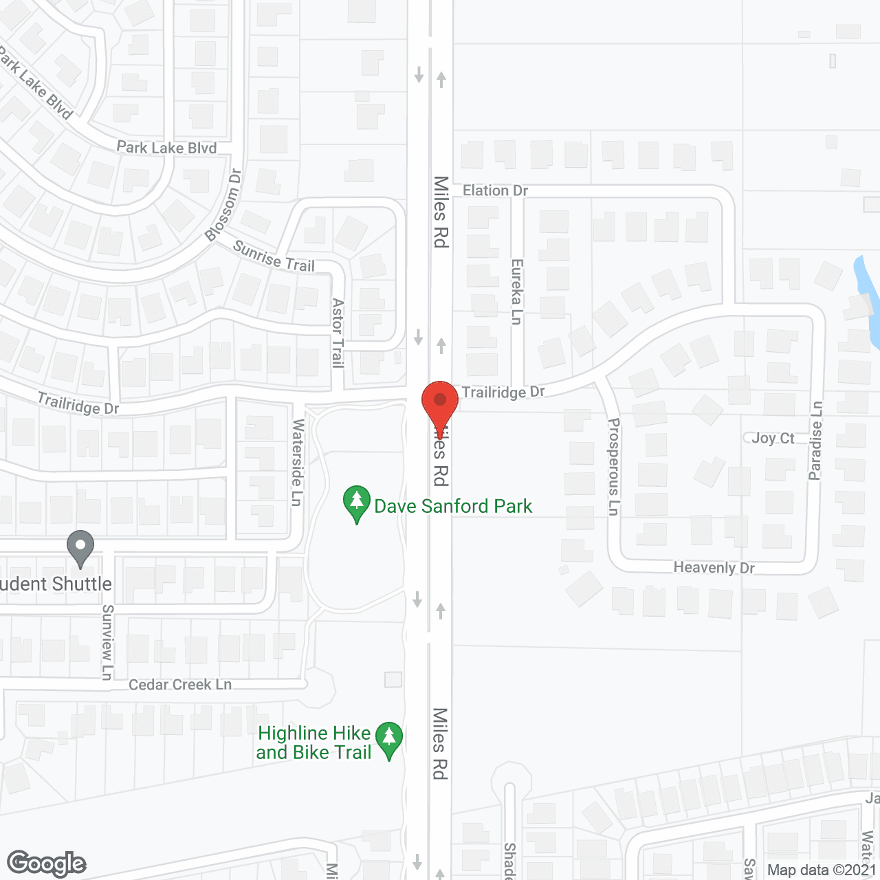 Ariel Pointe of Sachse Senior Living in google map