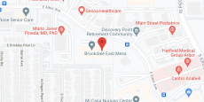 Brookdale East Mesa in google map