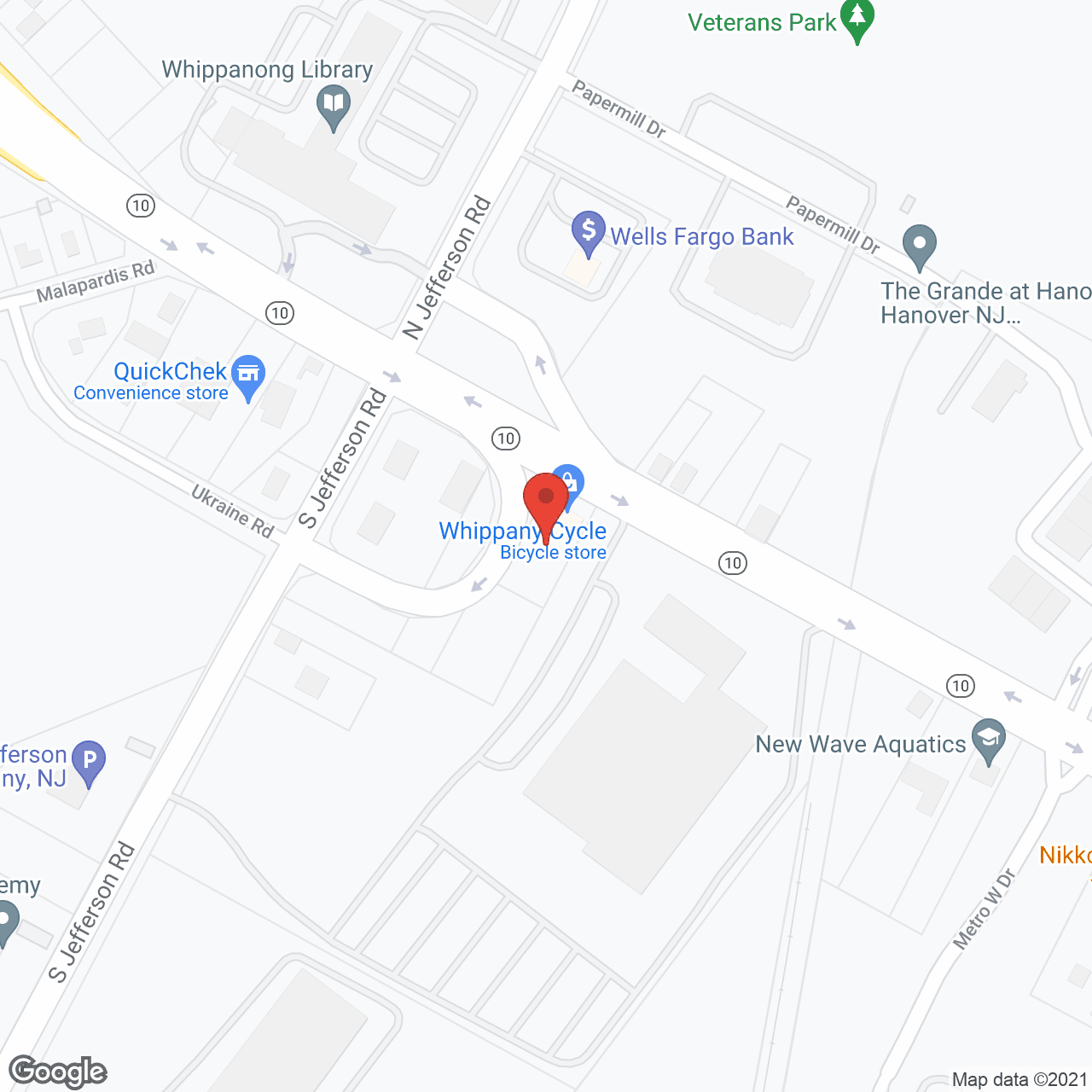 Lester Senior Housing Community Life in Whippany in google map