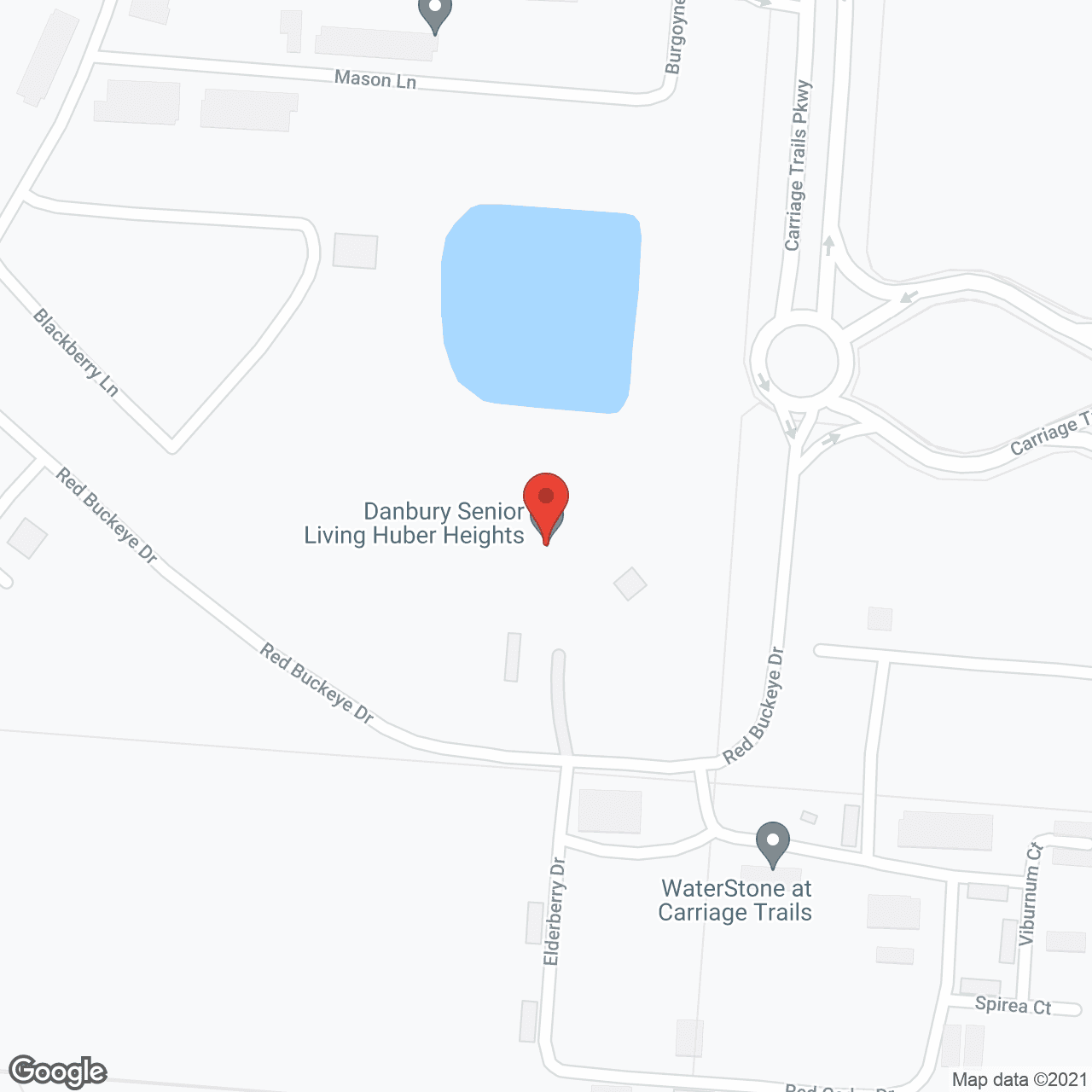 Danbury Senior Living Huber Heights in google map