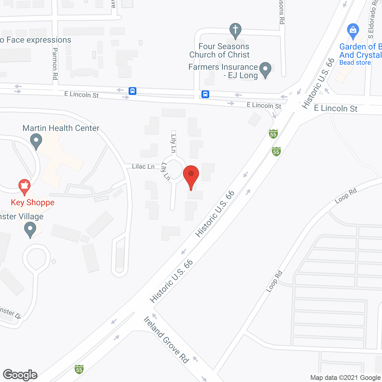 Martin Health Ctr in google map