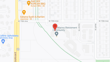 San Marino Retirement Community in google map