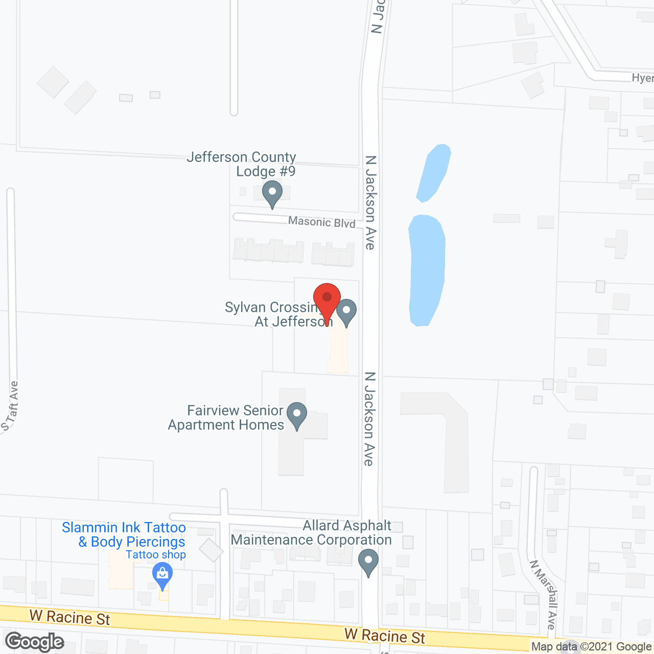 Sylvan Crossings of Jefferson in google map