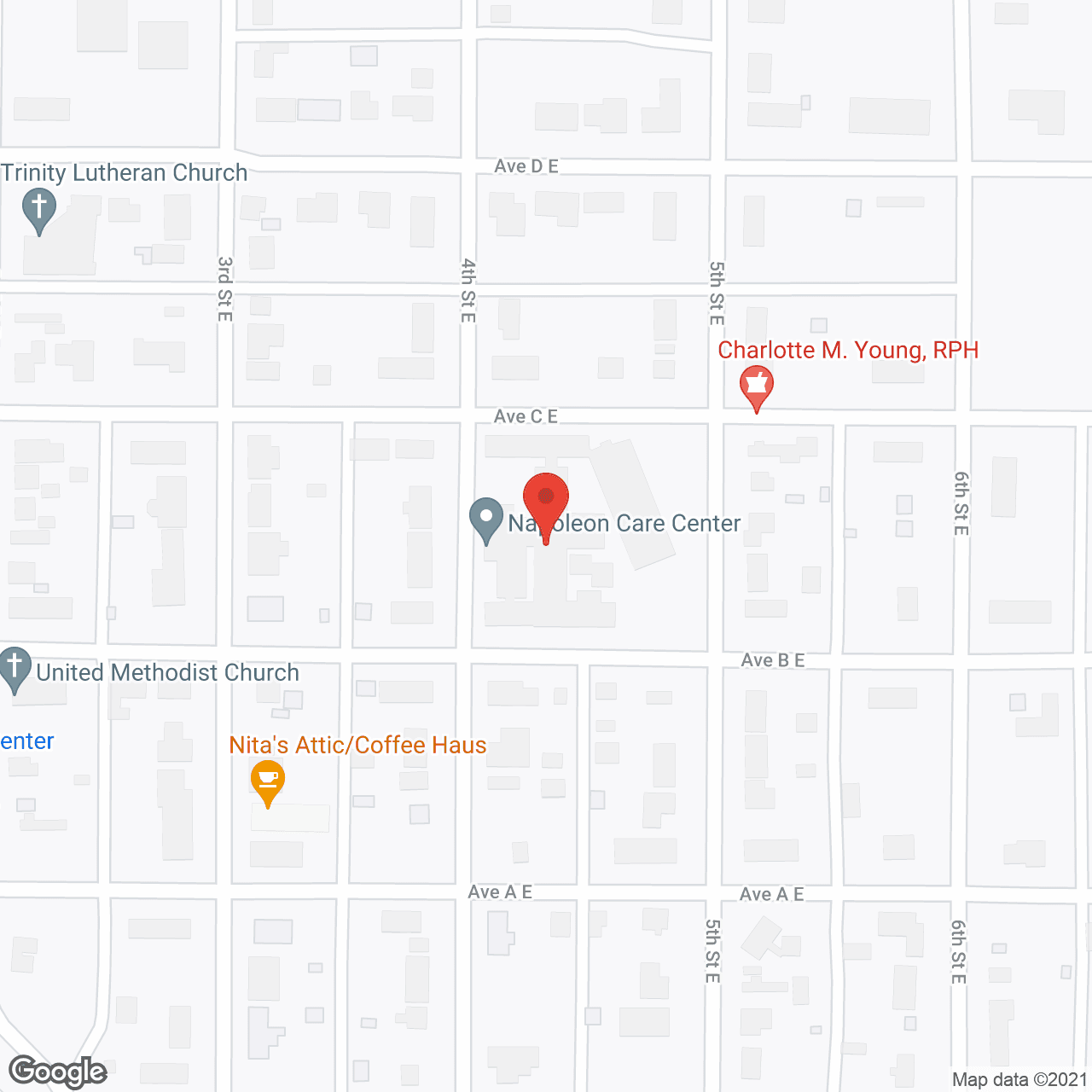 Napoleon Care Ctr in google map