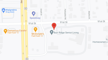 Burr Ridge Senior Living in google map