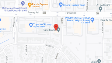 Gate Manor Poway in google map
