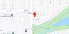 Peak Gardens Arvada in google map