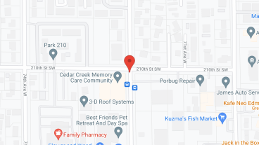 Cedar Creek Memory Care in google map