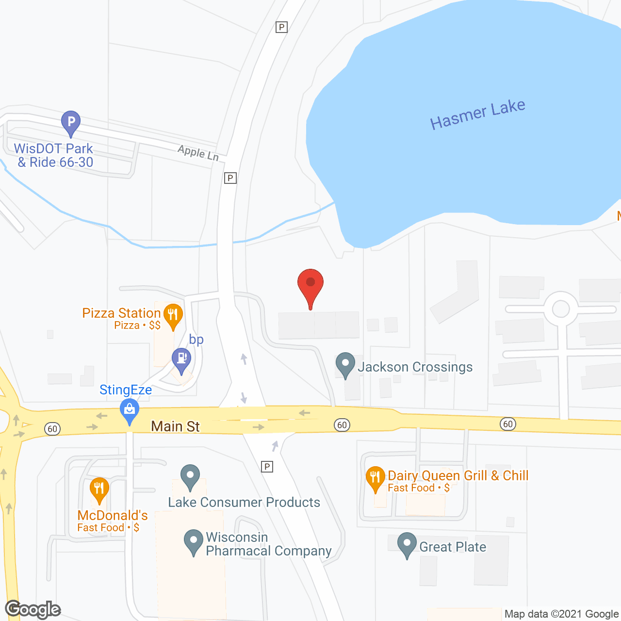 Charter Senior Living of Hasmer Lake in google map