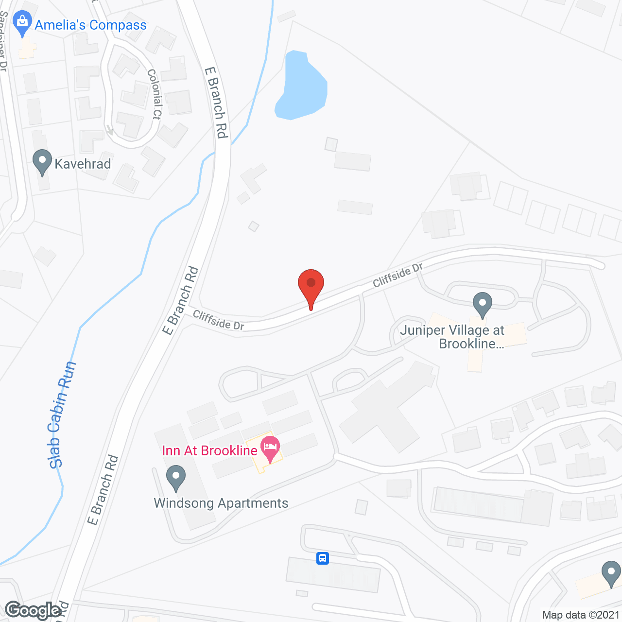 Juniper Village at Brookline Senior Living in google map