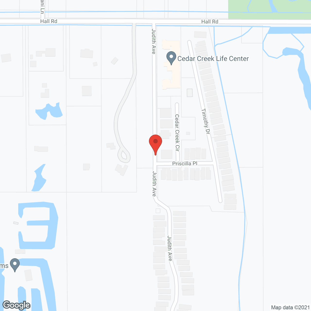 Cedar Creek Assisted Living in google map