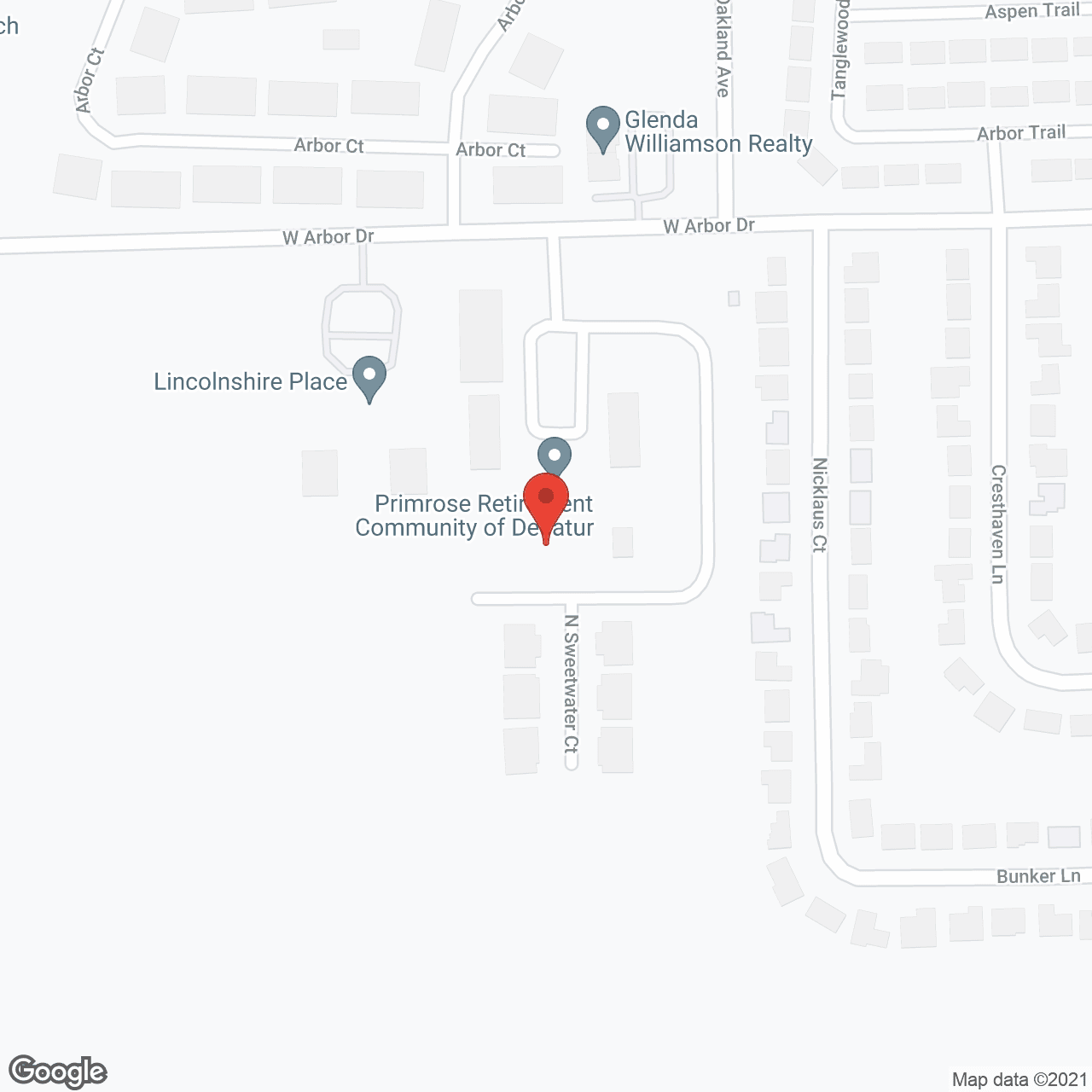 Primrose Retirement Community in google map