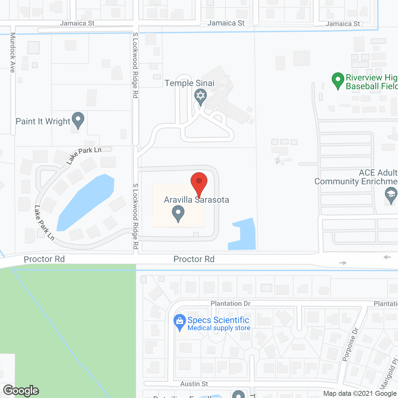 Aravilla Sarasota Memory Care in google map