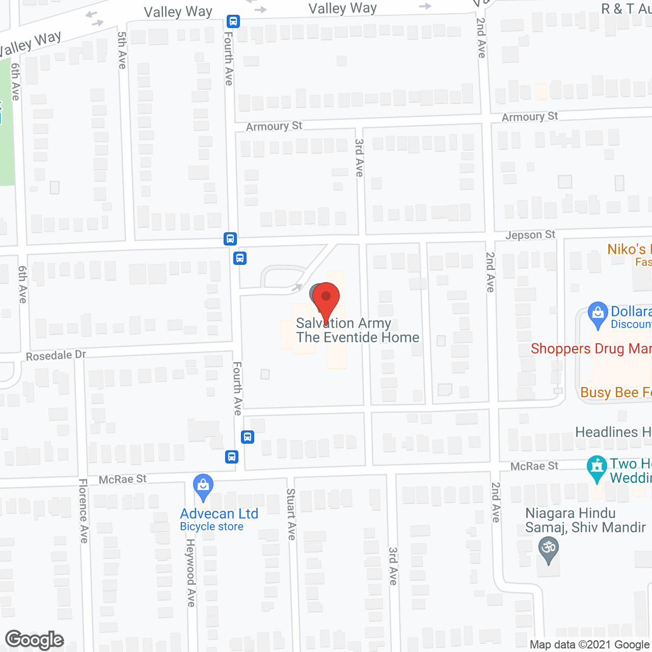 Salvation Army in google map