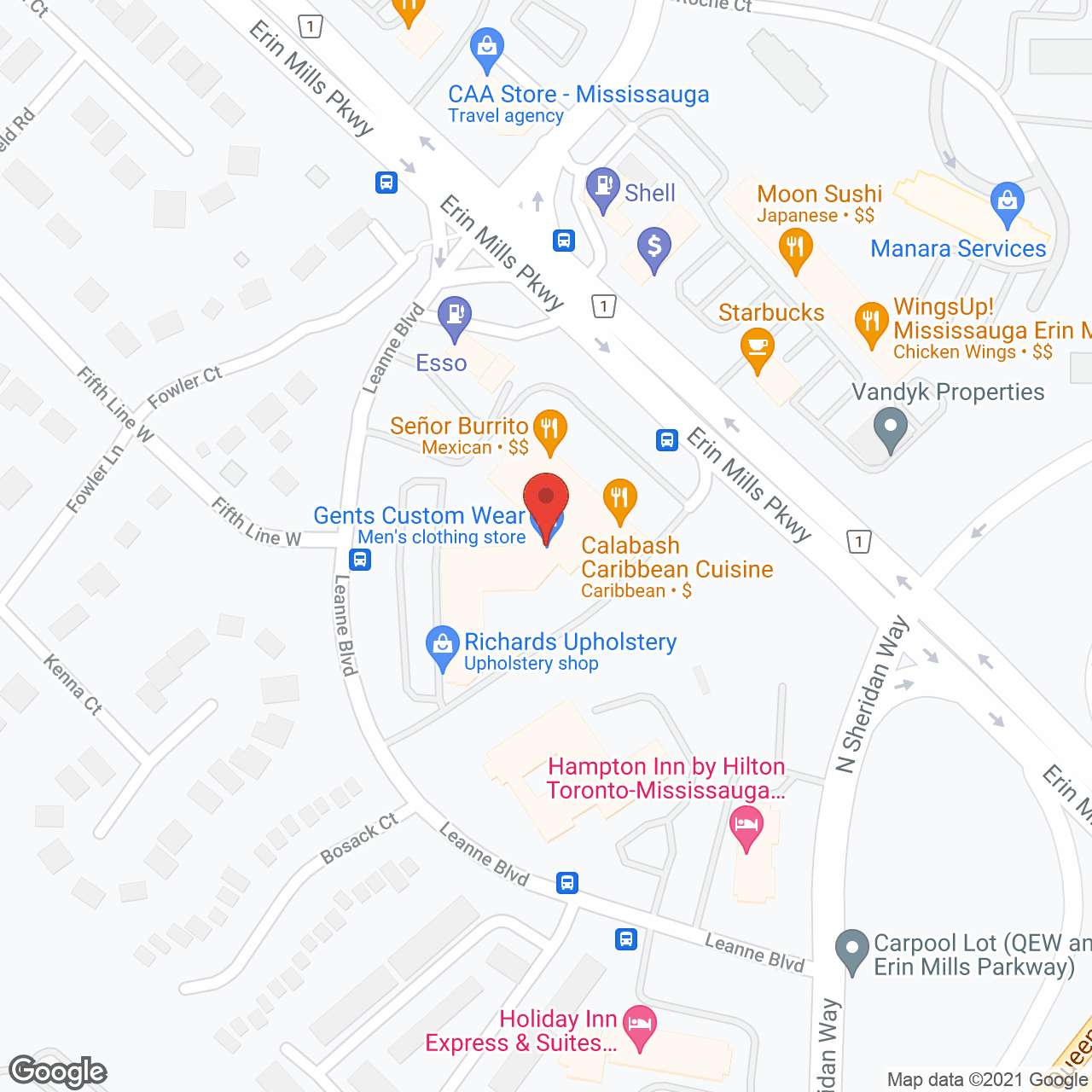 Ontario Residential Care Assn in google map