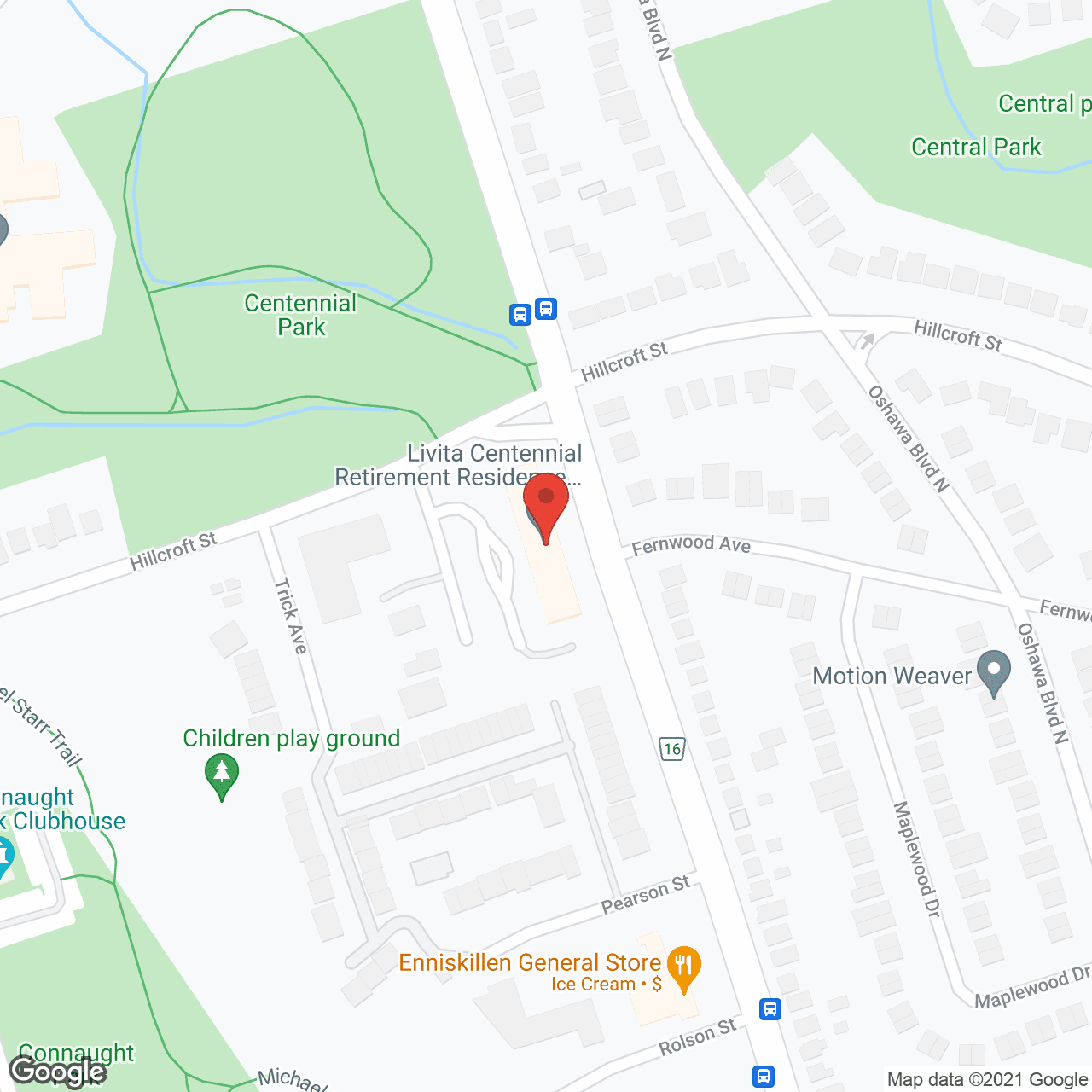 Centennial Retirement Home in google map