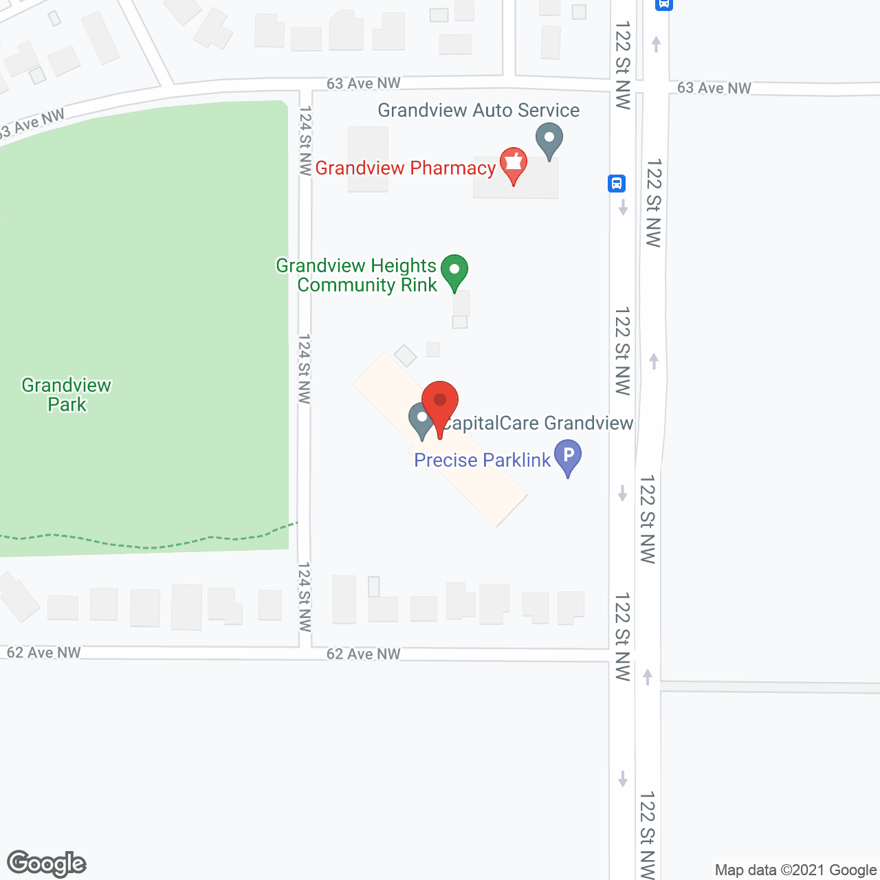 Capital Care Grandview in google map