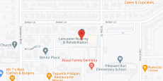 Lancaster Health & Rehab Ctr in google map