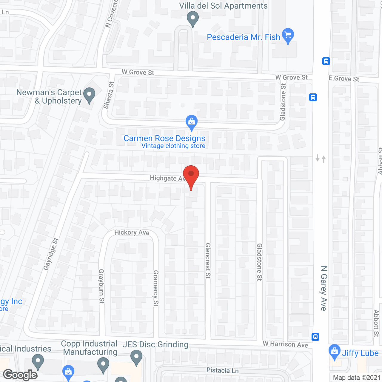 Highgate Senior Care in google map