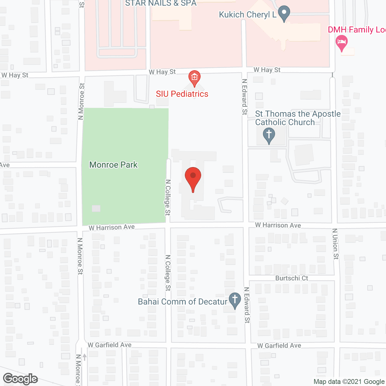 Manor Care Health Svc in google map