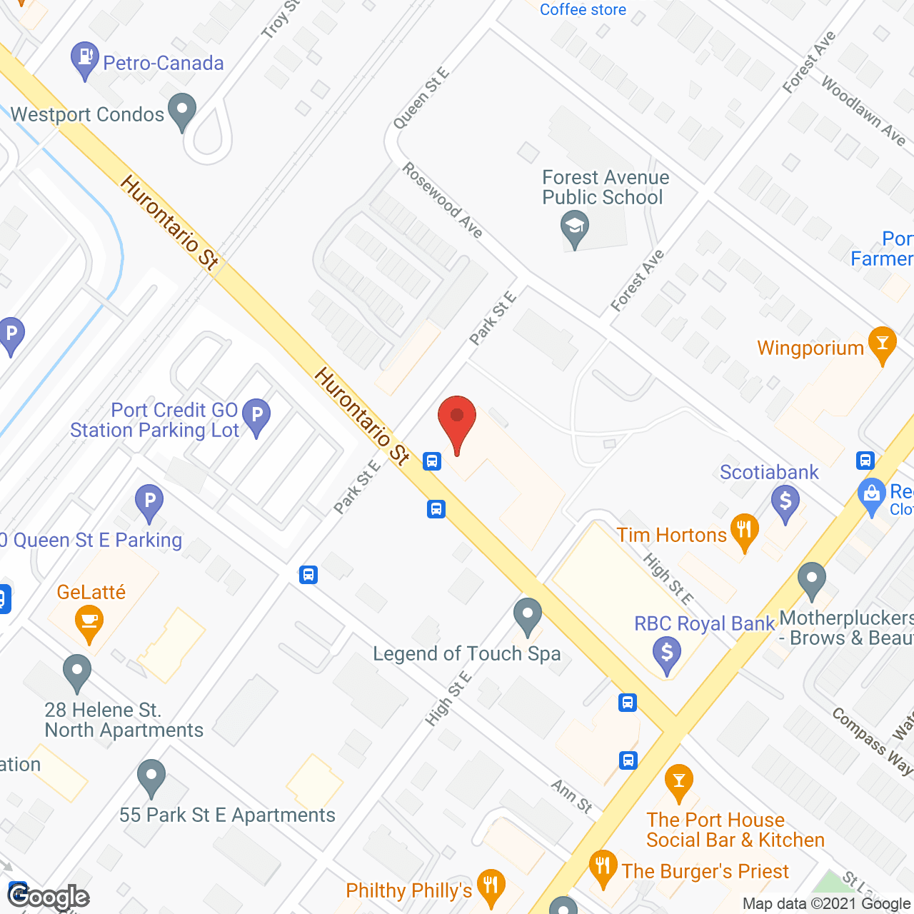 Port Credit Residences in google map