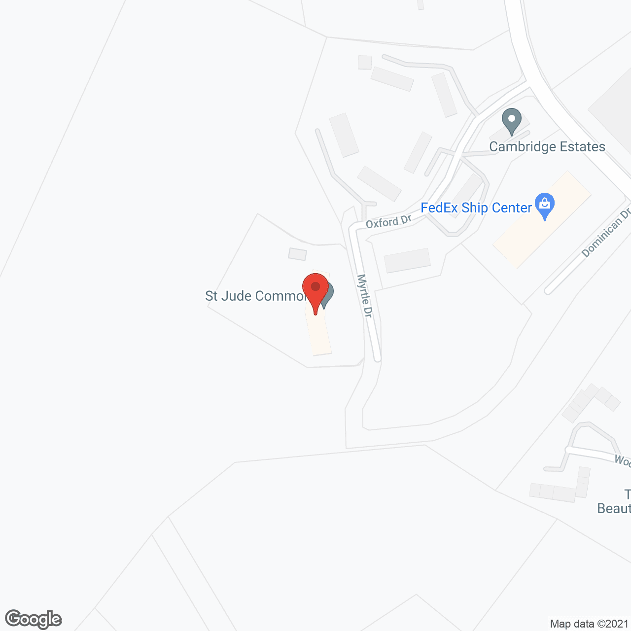 St. Jude Common in google map