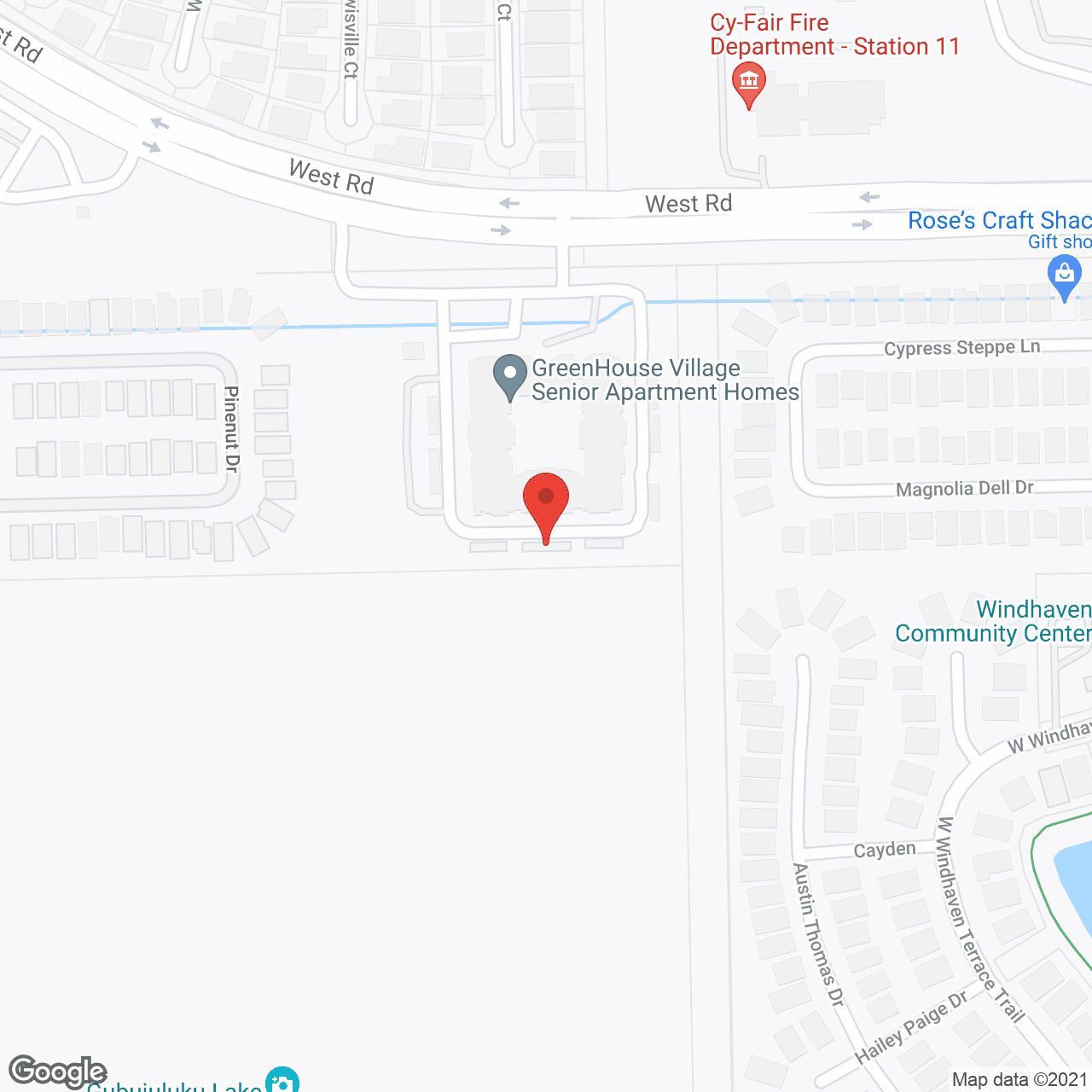 Greenhouse Village Senior Apartments in google map