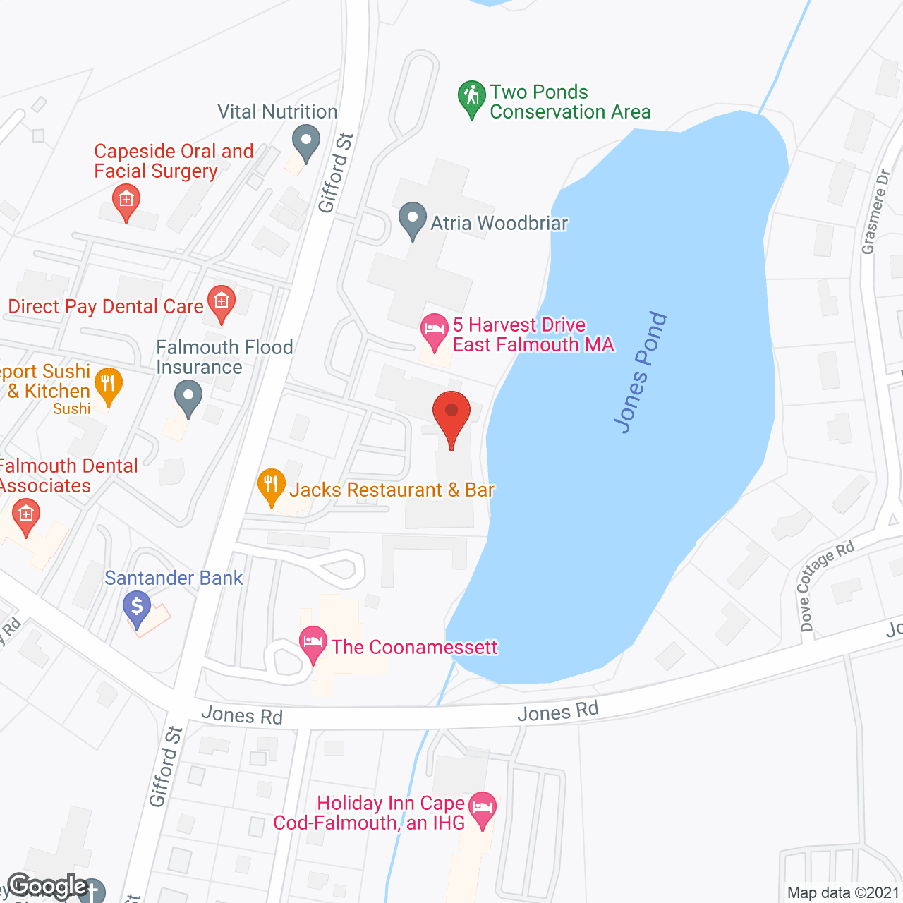 Atria Woodbriar Terrace (duplicate) in google map