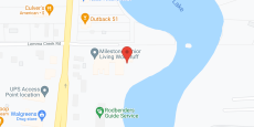 Milestone Senior Living Woodruff in google map