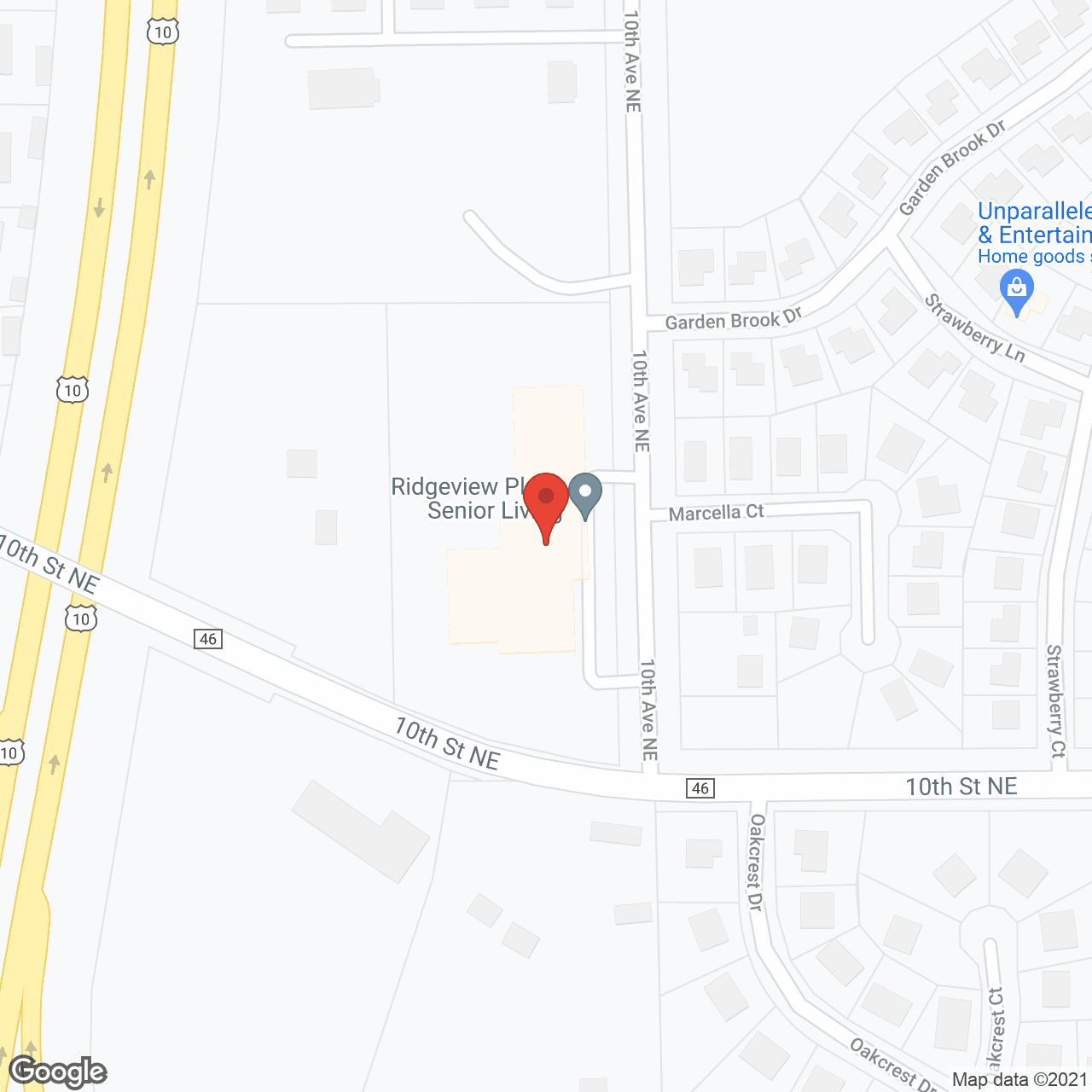 Ridgeview Place Senior Living in google map