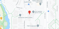 York Gardens in google map