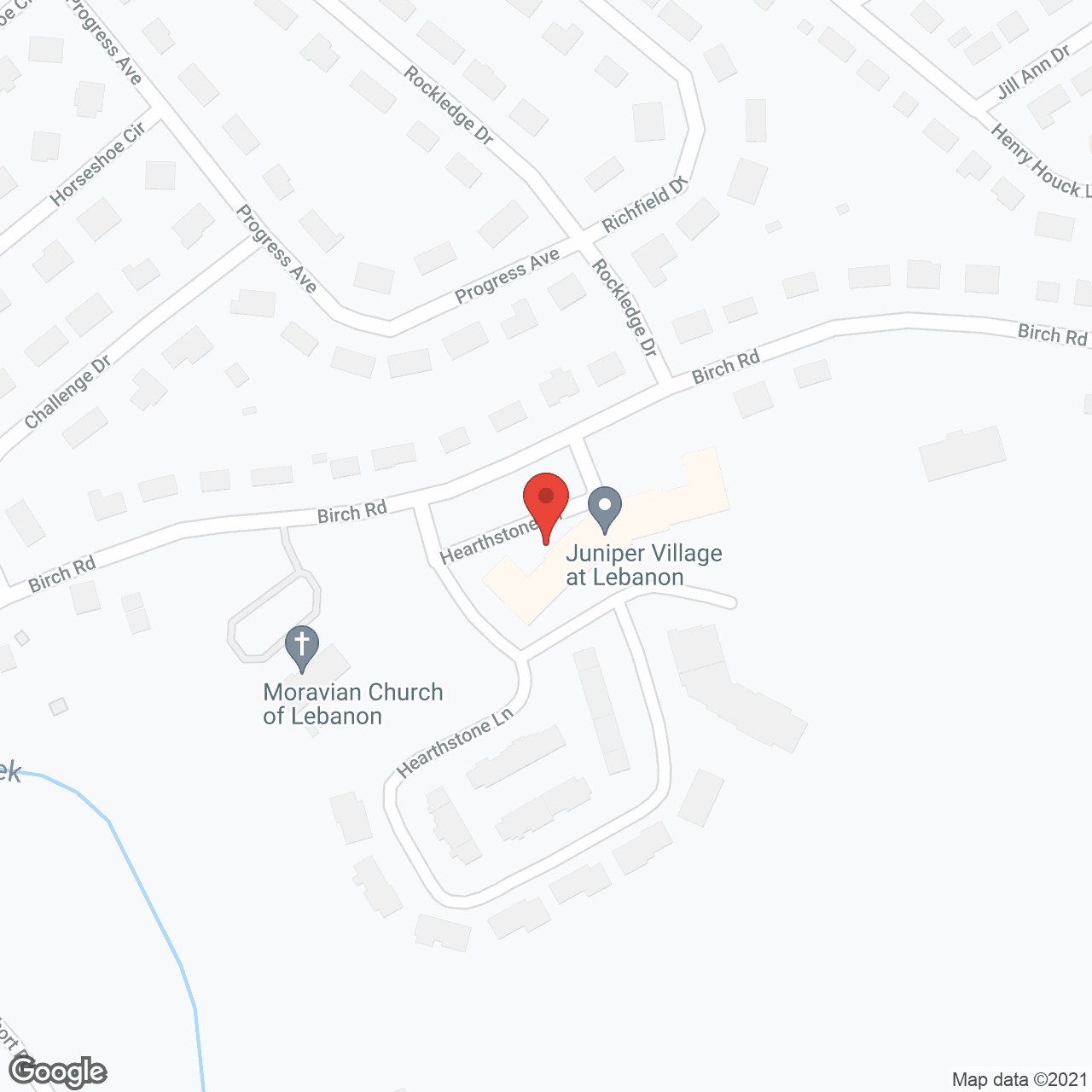 Juniper Village at Lebanon in google map