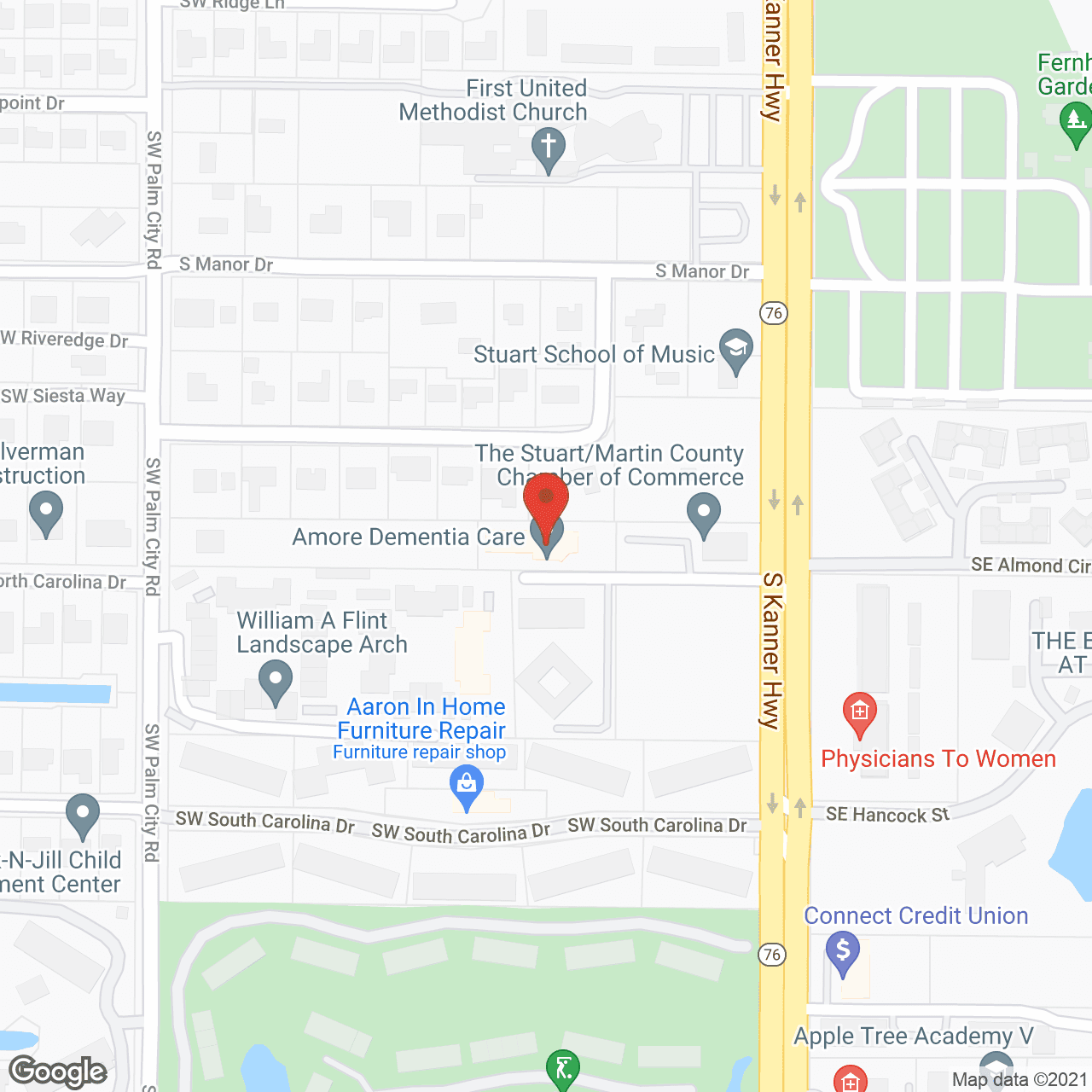 Amore Dementia Care in google map