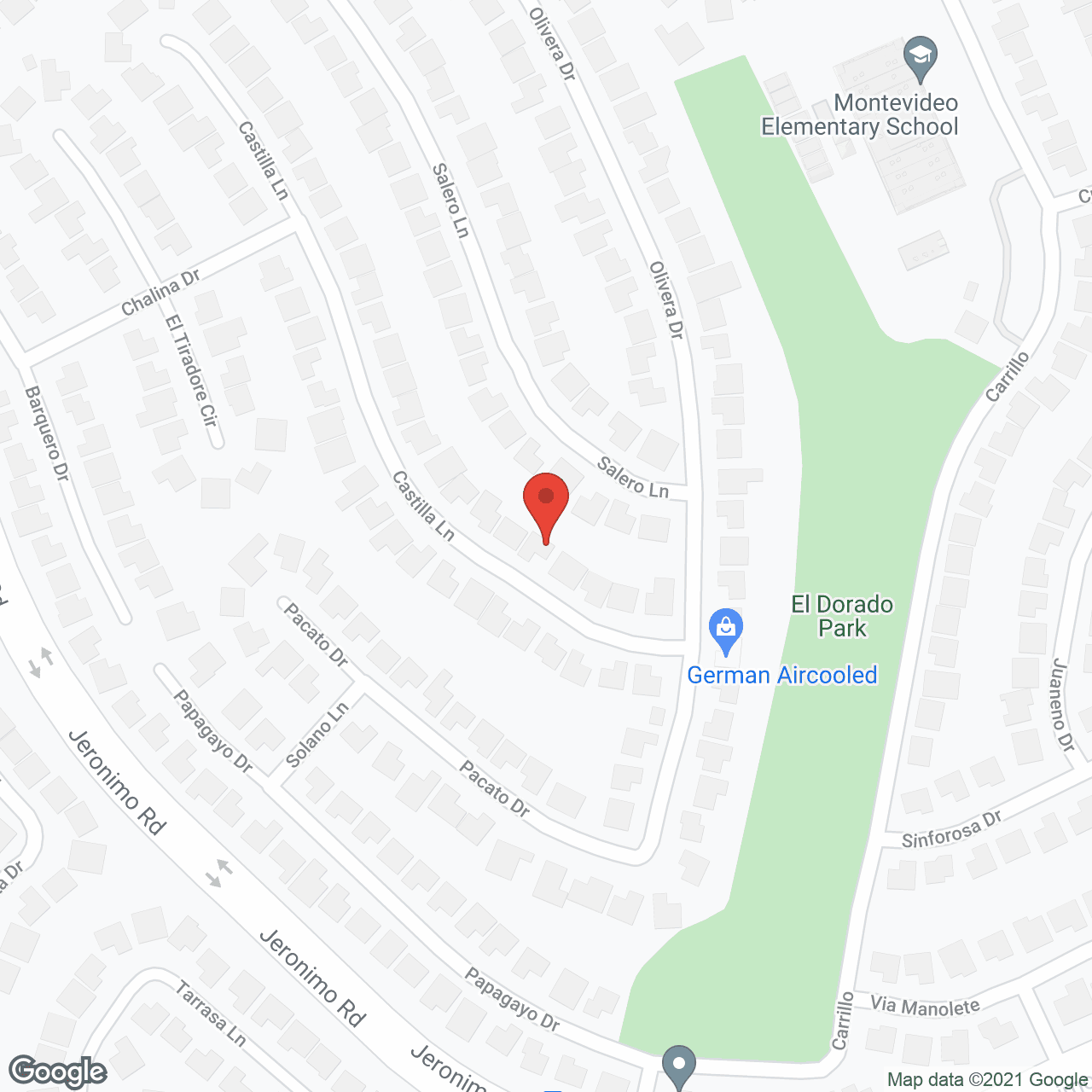 Paradise Residential Senior Care I in google map