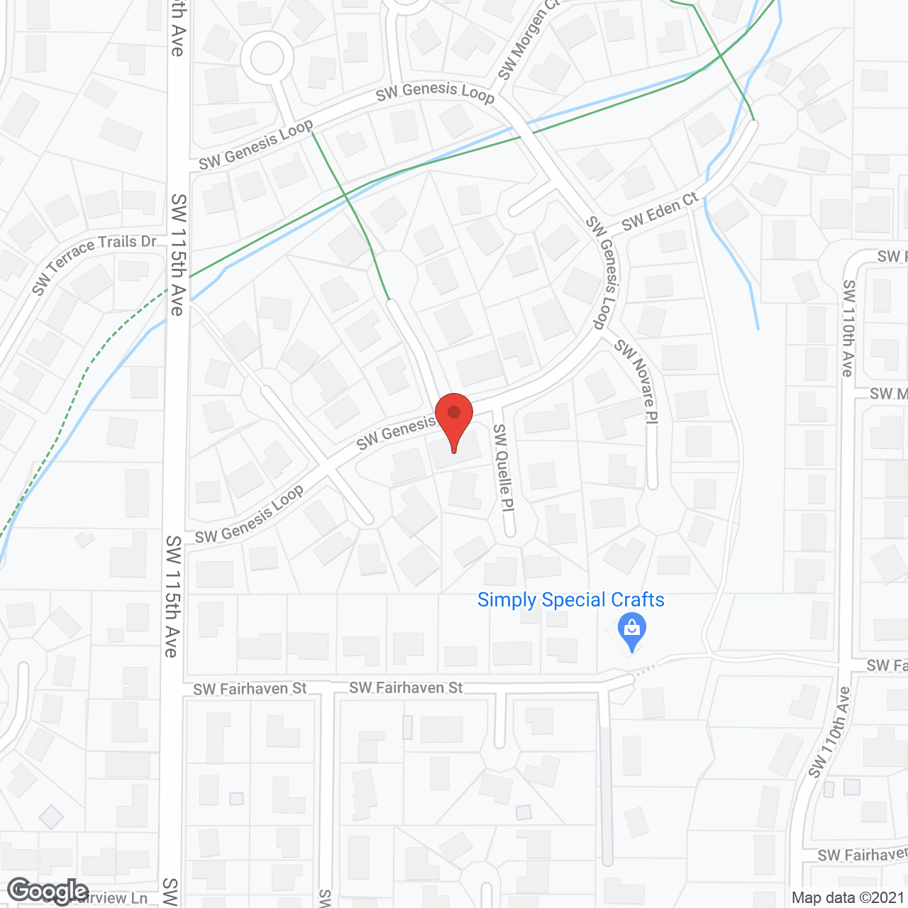 Tigard Genesis in google map