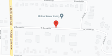 Milton Senior Living in google map