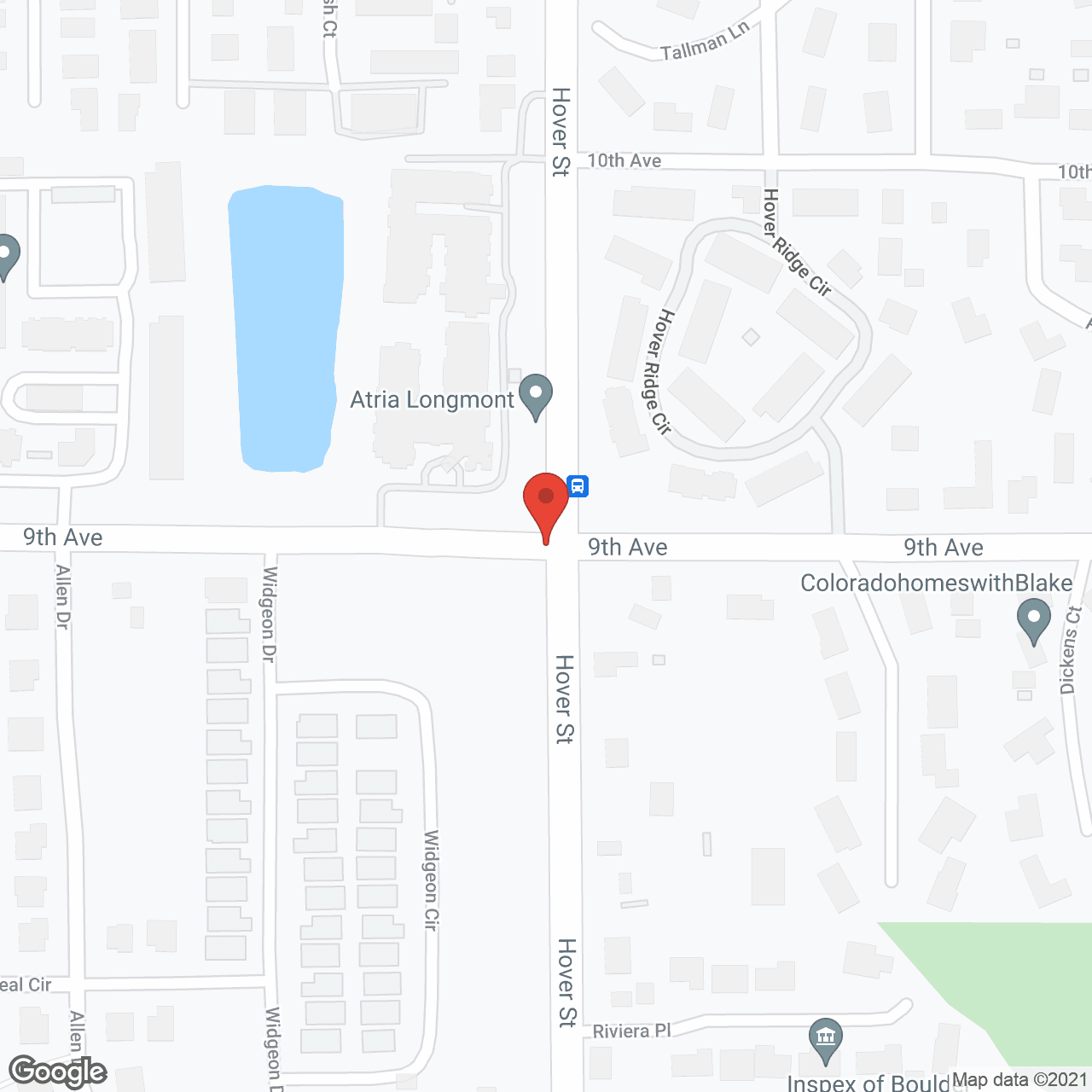 Atria Longmont in google map