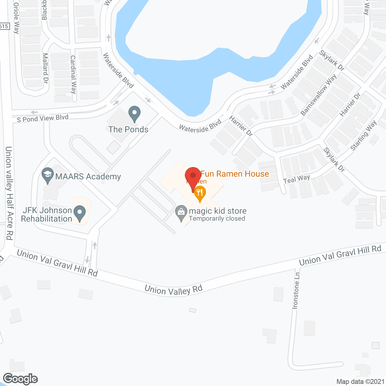 Waterside Villas in google map