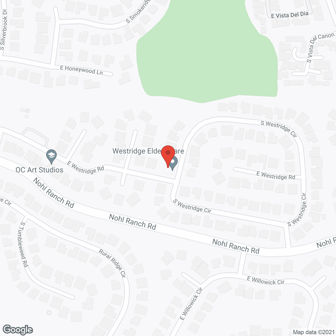 Westridge Elderly Care in google map