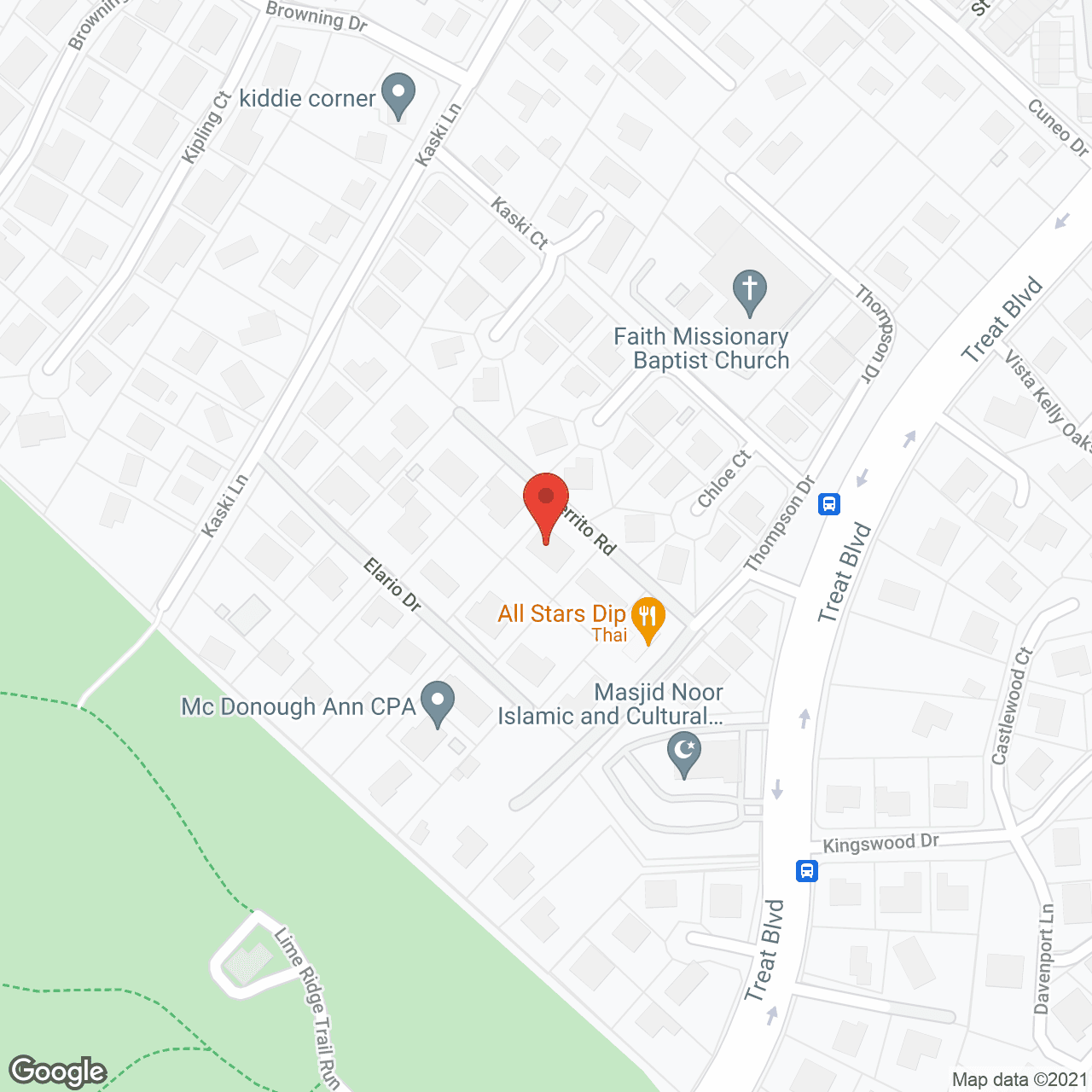 El Cerrito Care Home in google map