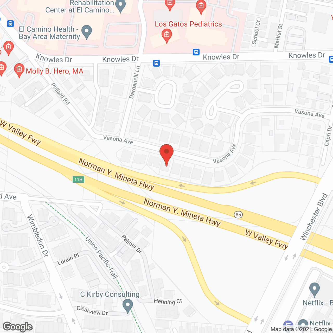 Vasona Care Home in google map