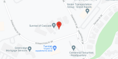 Sunrise of Cascade in google map