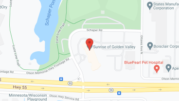 Sunrise of Golden Valley in google map