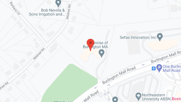 Sunrise of Burlington MA in google map