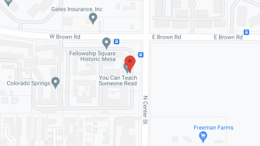 Fellowship Square Historic Mesa at Brown and Center in google map