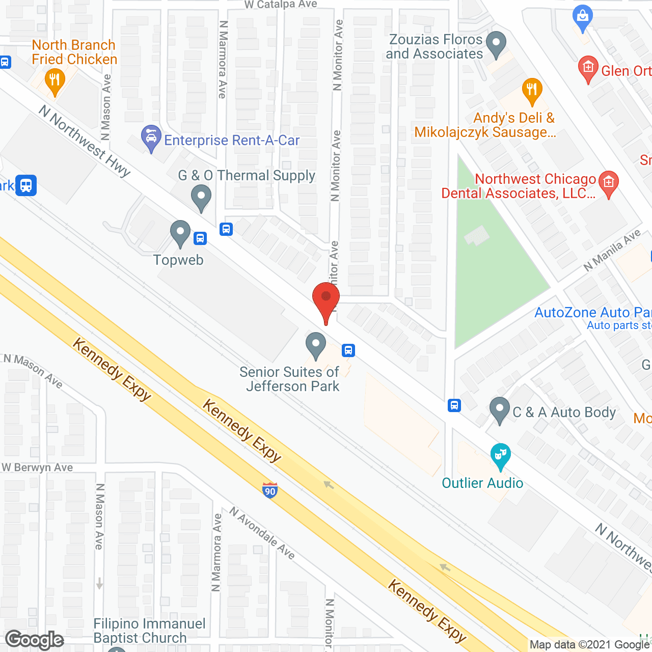 Senior Suites of Jefferson Park in google map